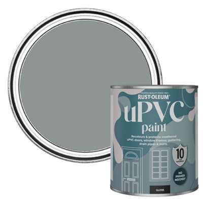 Rust-Oleum Mid-Anthracite Gloss Upvc Paint 750Ml from B&Q