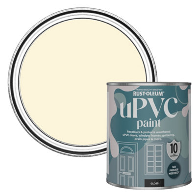 Rust-Oleum Clotted Cream Gloss Upvc Paint 750Ml from B&Q