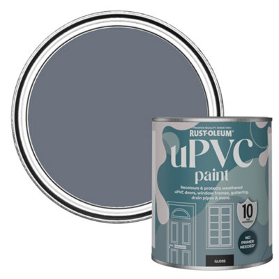 Rust-Oleum Marine Grey Gloss Upvc Paint 750Ml from B&Q