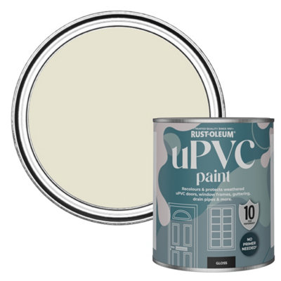 Rust-Oleum Oyster Gloss Upvc Paint 750Ml from B&Q