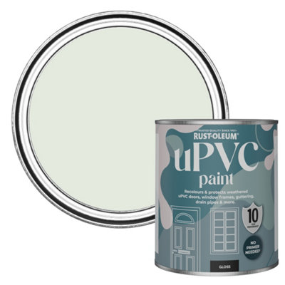 Rust-Oleum Sage Mist Gloss Upvc Paint 750Ml from B&Q