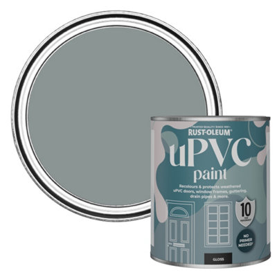 Rust-Oleum Slate Gloss Upvc Paint 750Ml from B&Q