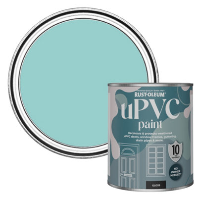 Rust-Oleum Teal Gloss Upvc Paint 750Ml from B&Q