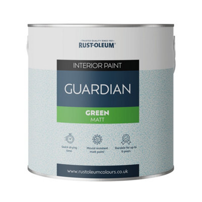 B&Q -  Mould-Resistant Guardian Wall PaintGreen 2.5L