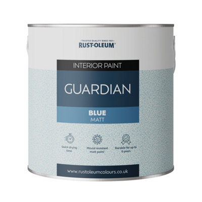 B&Q -  Mould-Resistant Guardian Wall PaintBlue 2.5L