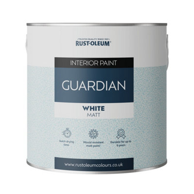 B&Q -  Mould-Resistant Guardian Wall PaintWhite 2.5L