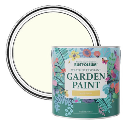 Rust-Oleum Antique White Matt Garden Paint 2.5L from B&Q