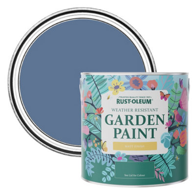 Rust-Oleum Blue River Matt Garden Paint 2.5L from B&Q