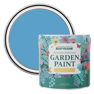 Rust-Oleum Cerulean Matt Garden Paint 2.5L from B&Q