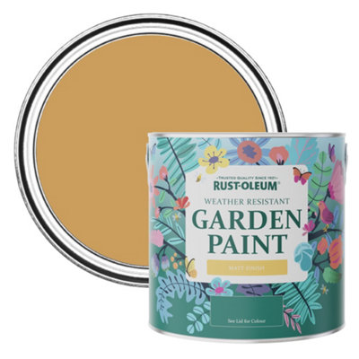 Rust-Oleum Dijon Matt Garden Paint 2.5L from B&Q