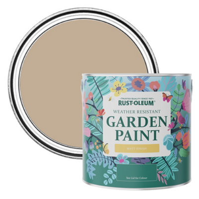 Rust-Oleum Salted Caramel Matt Garden Paint 2.5L from B&Q