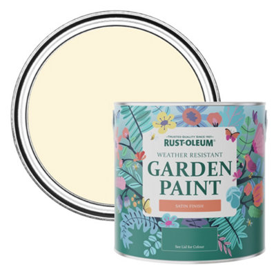 Rust-Oleum Clotted Satin Garden Paint 2.5L Cream