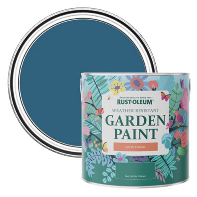 Rust-Oleum Cobalt Satin Garden Paint 2.5L from B&Q