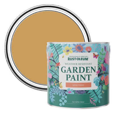 Rust-Oleum Dijon Satin Garden Paint 2.5L from B&Q
