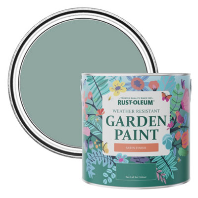 Rust-Oleum Gresham Blue Satin Garden Paint 2.5L from B&Q