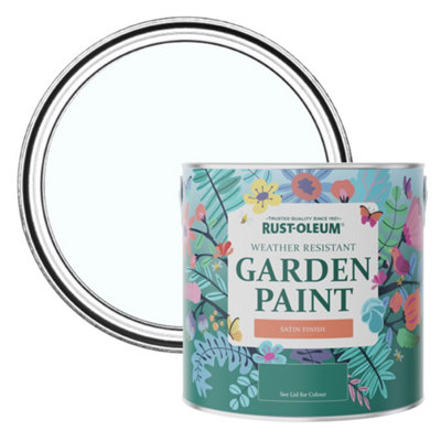 Rust-Oleum Icecap Satin Garden Paint 2.5L from B&Q