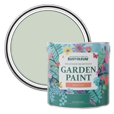 Rust-Oleum Laurel Green Satin Garden Paint 2.5L from B&Q