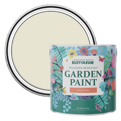 Rust-Oleum Oyster Satin Garden Paint 2.5L from B&Q