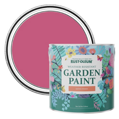 Rust-Oleum Raspberry Ripple Satin Garden Paint 2.5L from B&Q