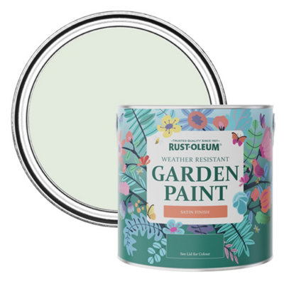 B&Q -  Sage Mist Satin Garden Paint 2.5L