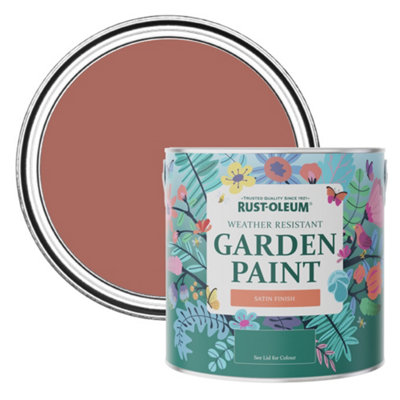 Rust-Oleum Salmon Satin Garden Paint 2.5L from B&Q