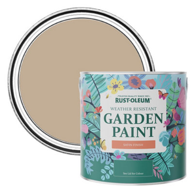 Rust-Oleum Salted Caramel Satin Garden Paint 2.5L from B&Q
