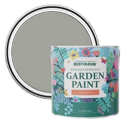 Rust-Oleum Tea Leaf Satin Garden Paint 2.5L from B&Q