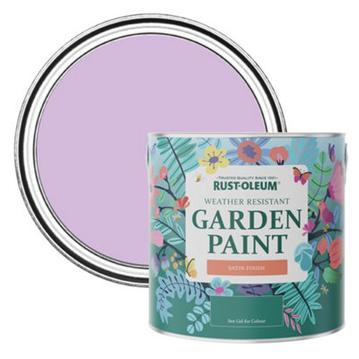 Rust-Oleum Violet Macaroon Satin Garden Paint 2.5L from B&Q