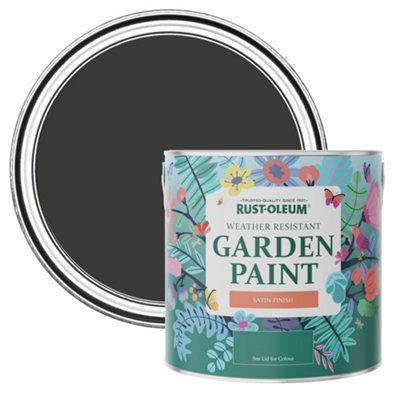 B&Q -  Dark Magic Satin Garden Paint 2.5L