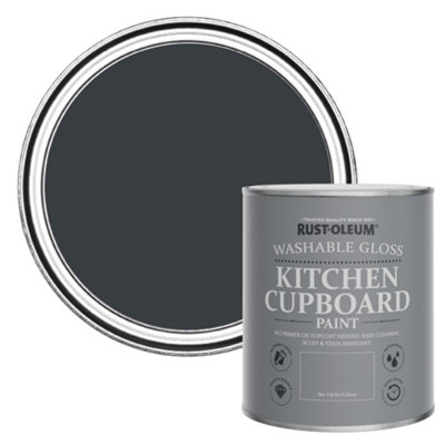 Rust-Oleum Anthracite (Ral 7016) Gloss Kitchen Cupboard Paint 750Ml from B&Q