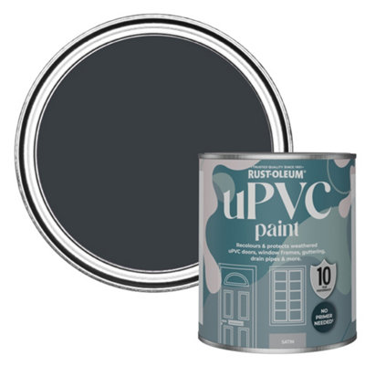 Rust-Oleum Anthracite (Ral 7016) Satin Upvc Paint 750Ml from B&Q