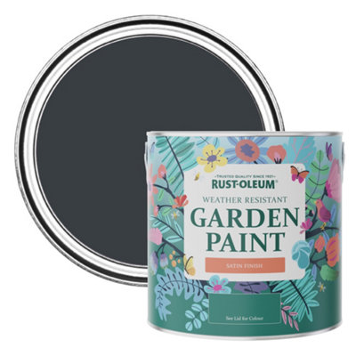 Rust-Oleum Anthracite (Ral 7016) Satin Garden Paint 2.5L