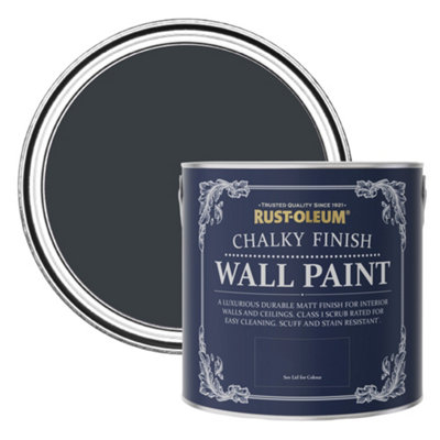 Rust-Oleum Anthracite (Ral 7016) Chalky Wall & Ceiling Paint 2.5L from B&Q