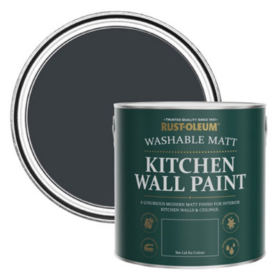 Rust-Oleum Anthracite (Ral 7016) Matt Kitchen Wall Paint 2.5L