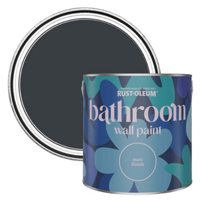 Rust-Oleum Anthracite (Ral 7016) Matt Bathroom Wall & Ceiling Paint 2.5L