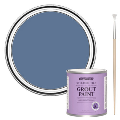 Rust-Oleum Blue River Kitchen Grout Paint 250Ml from B&Q