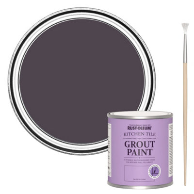 Rust-Oleum Grape Soda Kitchen Grout Paint 250Ml from B&Q