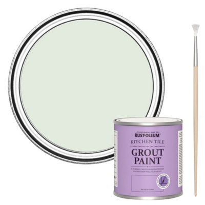 Rust-Oleum Sage Mist Kitchen Grout Paint 250Ml from B&Q