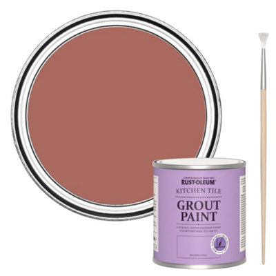 Rust-Oleum Salmon Kitchen Grout Paint 250Ml from B&Q