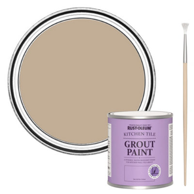Rust-Oleum Salted Caramel Kitchen Grout Paint 250Ml from B&Q