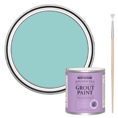 Rust-Oleum Teal Kitchen Grout Paint 250Ml from B&Q