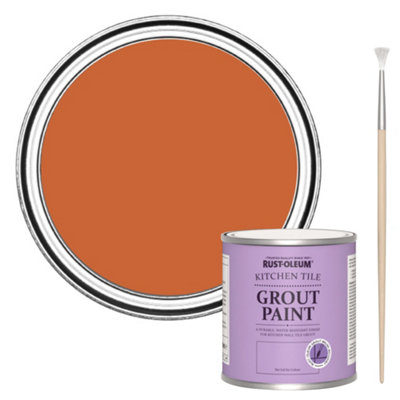 Rust-Oleum Tiger Tea Kitchen Grout Paint 250Ml from B&Q