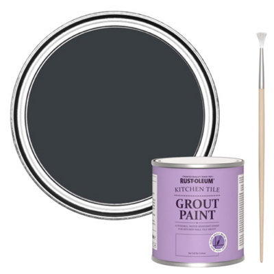 Rust-Oleum Anthracite (Ral 7016) Kitchen Grout Paint 250Ml from B&Q