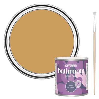 Rust-Oleum Dijon Bathroom Grout Paint 250Ml from B&Q