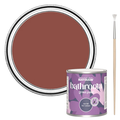 Rust-Oleum Fire Brick Bathroom Grout Paint 250Ml from B&Q
