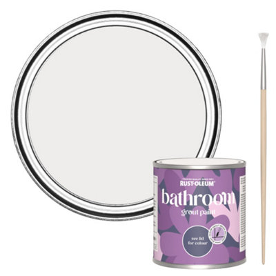 Rust-Oleum Fleur Bathroom Grout Paint 250Ml from B&Q