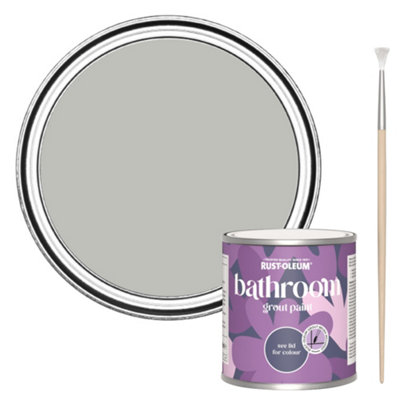 Rust-Oleum Flint Bathroom Grout Paint 250Ml from B&Q
