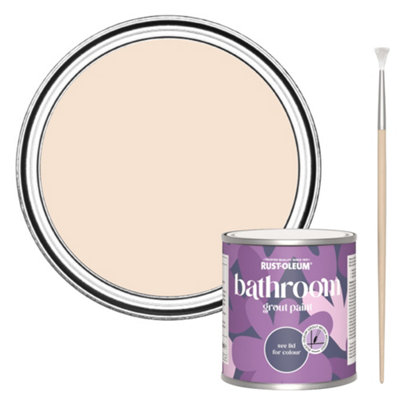 Rust-Oleum Melrose Bathroom Grout Paint 250Ml from B&Q