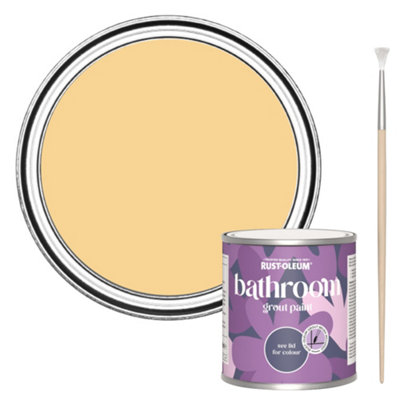Rust-Oleum Mustard Bathroom Grout Paint 250Ml from B&Q