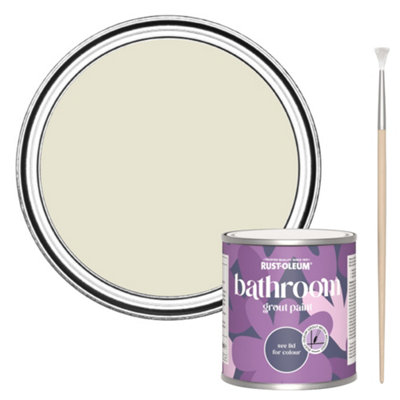 Rust-Oleum Oyster Bathroom Grout Paint 250Ml from B&Q